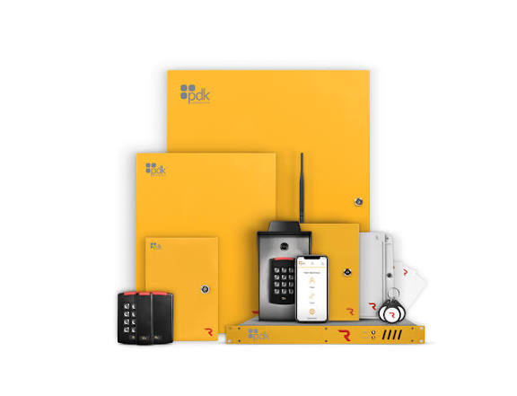 PDK access control panels, card readers, key fobs and a smartphone app